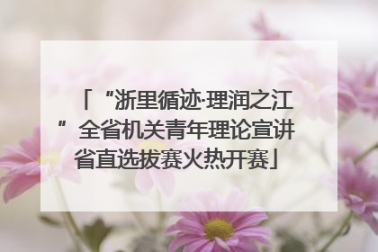 “浙里循迹·理润之江”全省机关青年理论宣讲省直选拔赛火热开赛