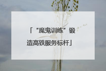 “魔鬼训练”锻造高铁服务标杆
