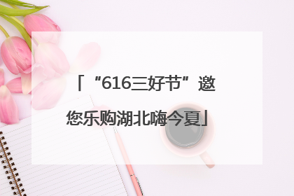 “616三好节”邀您乐购湖北嗨今夏