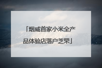 烟威首家小米全产品体验店落户芝罘