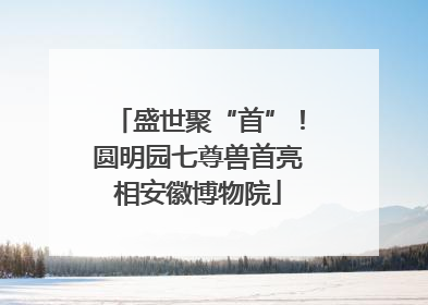 盛世聚“首”！圆明园七尊兽首亮相安徽博物院