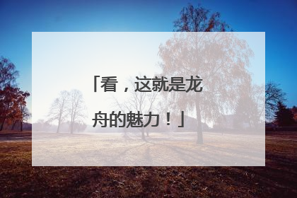 看，这就是龙舟的魅力！