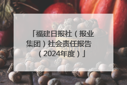 福建日报社（报业集团）社会责任报告（2024年度）