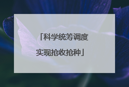 科学统筹调度实现抢收抢种