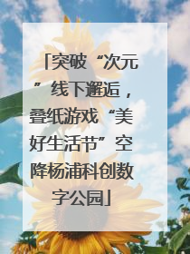 突破“次元”线下邂逅，叠纸游戏“美好生活节”空降杨浦科创数字公园