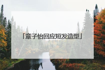 章子怡回应短发造型