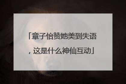 章子怡赞她美到失语，这是什么神仙互动