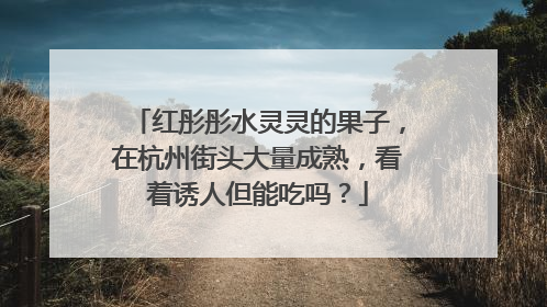 红彤彤水灵灵的果子，在杭州街头大量成熟，看着诱人但能吃吗？