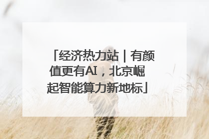 经济热力站｜有颜值更有AI，北京崛起智能算力新地标