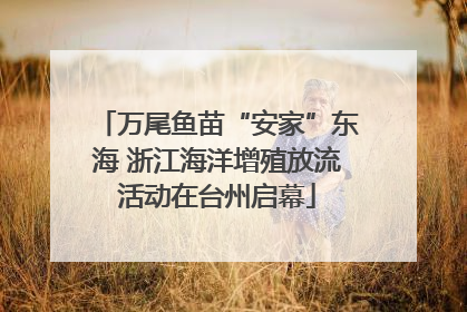 万尾鱼苗“安家”东海 浙江海洋增殖放流活动在台州启幕