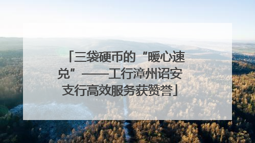 三袋硬币的“暖心速兑”——工行漳州诏安支行高效服务获赞誉