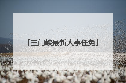 三门峡最新人事任免