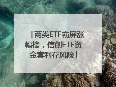 两类ETF霸屏涨幅榜，信创ETF资金套利存风险