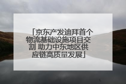 京东产发迪拜首个物流基础设施项目交割 助力中东地区供应链高质量发展