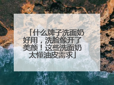 什么牌子洗面奶好用，洗脸像开了美颜！这些洗面奶太懂油皮需求