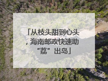 从枝头甜到心头，海南邮政快速助“荔”出岛