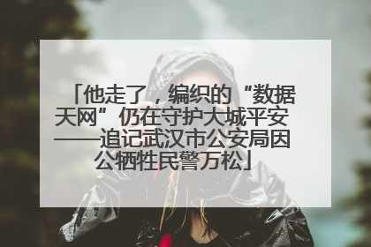 他走了，编织的“数据天网”仍在守护大城平安——追记武汉市公安局因公牺牲民警万松