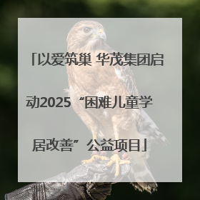 以爱筑巢 华茂集团启动2025“困难儿童学居改善”公益项目
