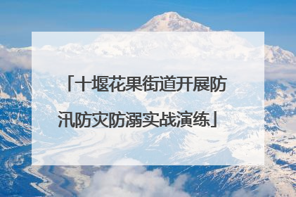 十堰花果街道开展防汛防灾防溺实战演练