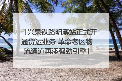 兴泉铁路明溪站正式开通货运业务 革命老区物流通道再添强劲引擎