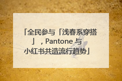 全民参与「浅春系穿搭」，Pantone 与小红书共造流行趋势