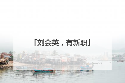 刘会英，有新职
