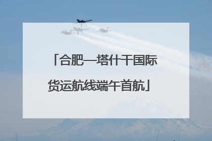 合肥—塔什干国际货运航线端午首航