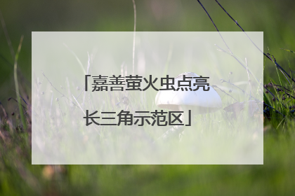 嘉善萤火虫点亮长三角示范区