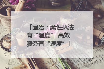 固始：柔性执法有“温度” 高效服务有“速度”