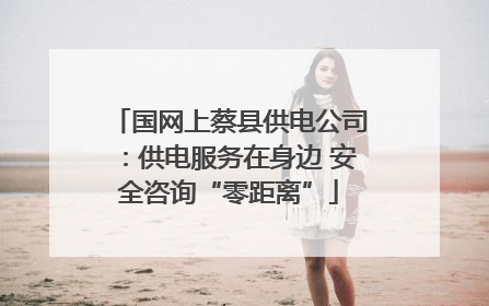 国网上蔡县供电公司：供电服务在身边 安全咨询“零距离”