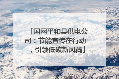 国网平和县供电公司：节能宣传在行动，引领低碳新风尚