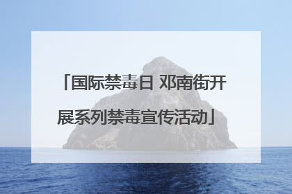 国际禁毒日 邓南街开展系列禁毒宣传活动