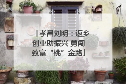 孝昌刘明：返乡创业助振兴 勇闯致富“桃”金路