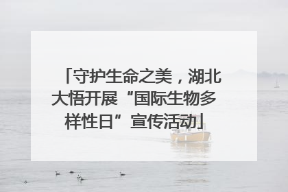 守护生命之美，湖北大悟开展“国际生物多样性日”宣传活动