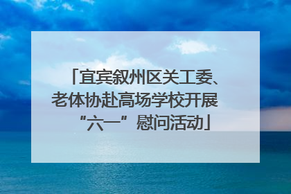 宜宾叙州区关工委、老体协赴高场学校开展“六一”慰问活动