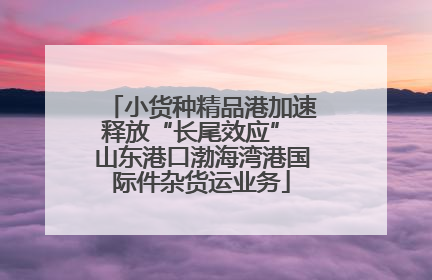 小货种精品港加速释放“长尾效应” 山东港口渤海湾港国际件杂货运业务
