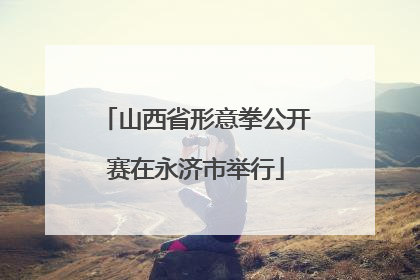 山西省形意拳公开赛在永济市举行