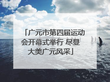 广元市第四届运动会开幕式举行 尽显大美广元风采