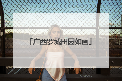广西罗城田园如画