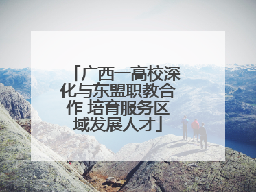 广西一高校深化与东盟职教合作 培育服务区域发展人才