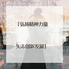 弘扬精神力量 矢志创新发展