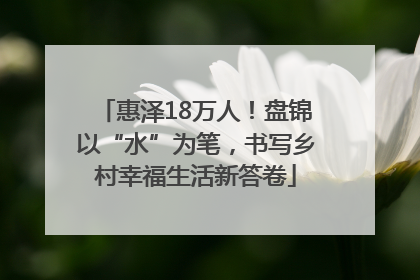 惠泽18万人！盘锦以“水”为笔，书写乡村幸福生活新答卷