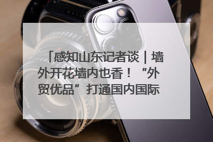 感知山东记者谈｜墙外开花墙内也香！“外贸优品”打通国内国际市场“旋转门”