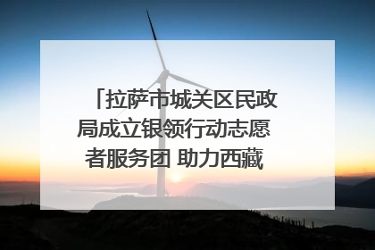 拉萨市城关区民政局成立银领行动志愿者服务团 助力西藏银发经济发展