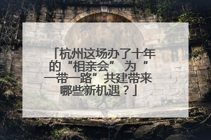 杭州这场办了十年的“相亲会” 为“一带一路”共建带来哪些新机遇？
