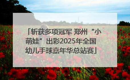 斩获多项冠军 郑州“小萌娃”出彩2025年全国幼儿手球嘉年华总站赛