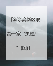 新余高新区取缔一家“黑鞋厂”(图)