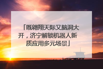 既翱翔天际又脑洞大开，济宁解锁机器人新质应用多元场景