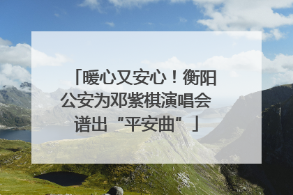 暖心又安心！衡阳公安为邓紫棋演唱会谱出“平安曲”