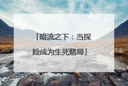 暗流之下：当探险成为生死赌局